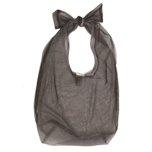 エコバッグ M 軽量 ブラック×ライトグレー