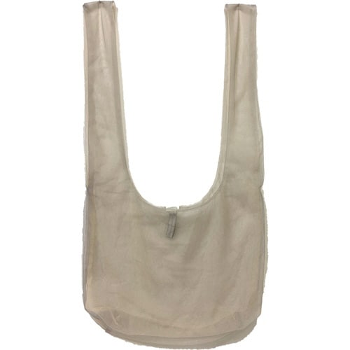 エコバッグ M 軽量 グレー×ベージュ