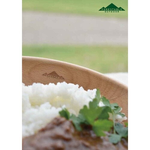 お皿 木製 アウトドア 直径21cm