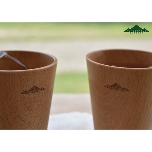 コップ 木製 アウトドア タンブラー 260ml