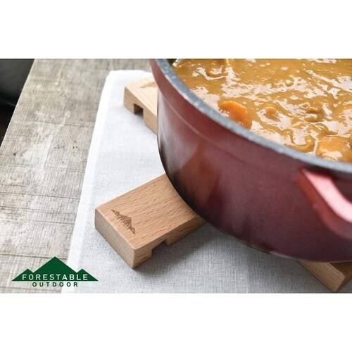 鍋敷き 木製 アウトドア ポットスタンド