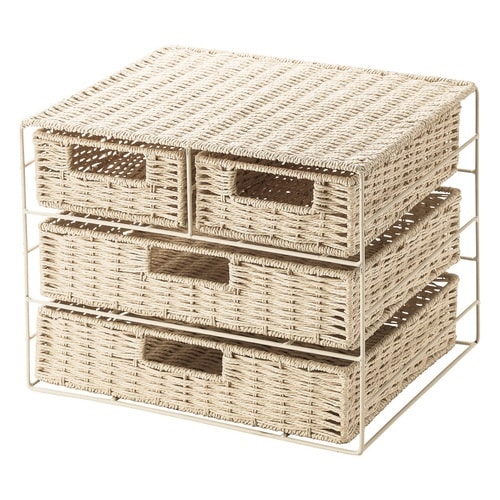 レターケース ペーパーバスケット ベージュ
