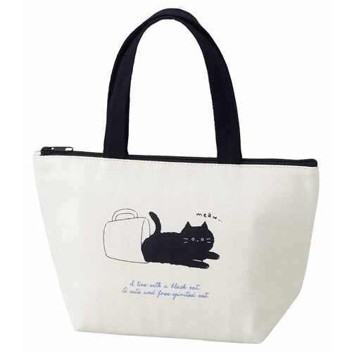 ランチバッグ 保冷 black cat ネコ