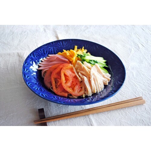 パスタ皿 22cm リアンミックス ブルー