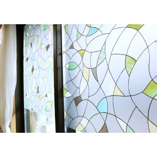 窓 シート 飛散防止 UVカット モザイク