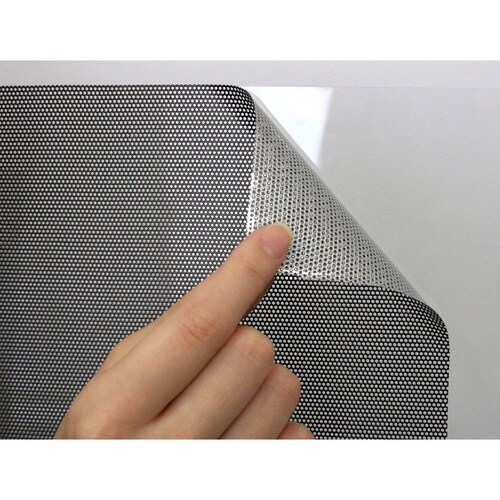 窓貼りシート メッシュタイプ シルバー