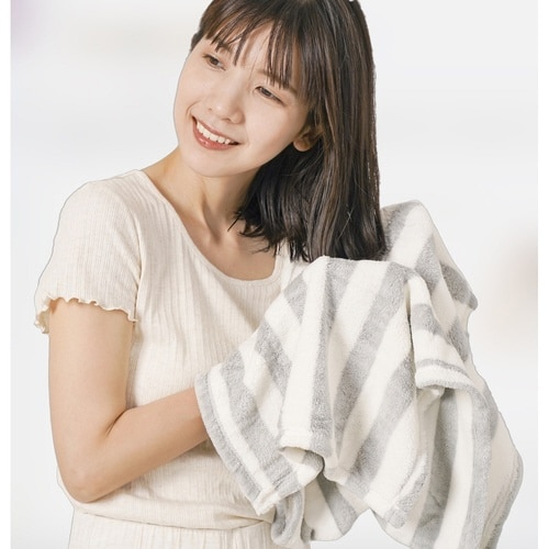 ヘアドライタオル ヘアバンド 2点セット グレー