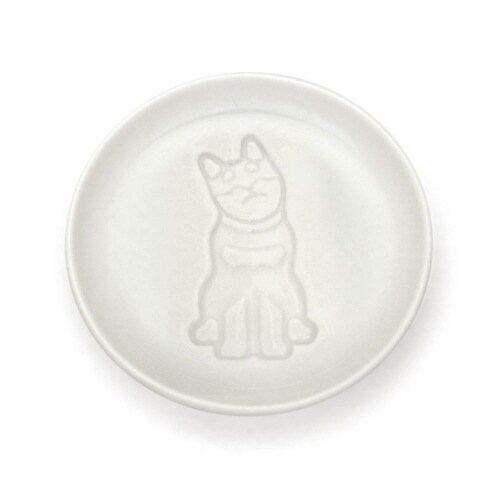 醤油皿 9cm イヌ 皿 食器 和食器 すわる