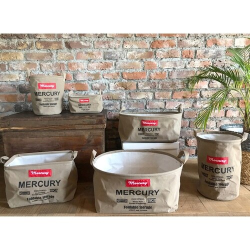 バスケット 直径28×高さ36cm サンドベージュ