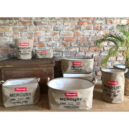 バスケット 直径24×高さ28cm サンドベージュ