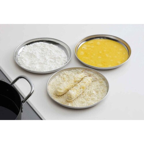 トレー 下ごしらえ丸型トレー 3枚組 ステンレス製