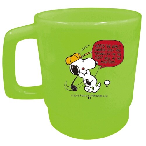 マグカップ 350ml スヌーピー グリーン