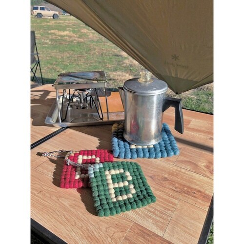 鍋敷き BERTRAND ウールトリベット ブルー