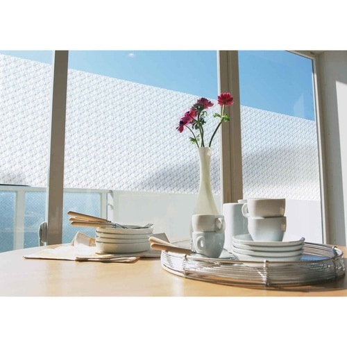 窓 シート 飛散防止 UVカット 切子