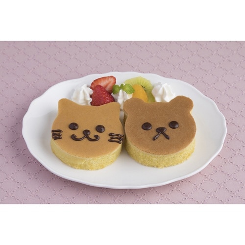 ホットケーキ型 厚焼き ネコ クマ シリコン製
