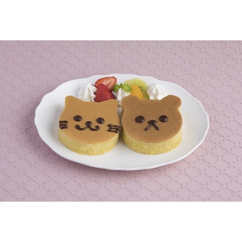 ホットケーキ型 厚焼き ネコ クマ シリコン製