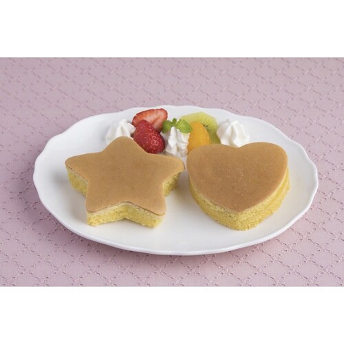ホットケーキ型 厚焼き 星 ハート シリコン製
