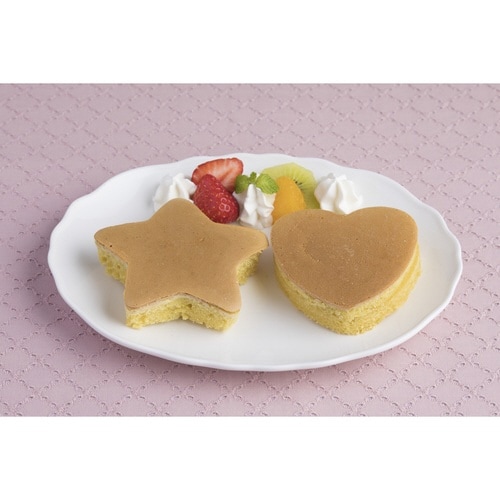 ホットケーキ型 厚焼き 星 ハート シリコン製