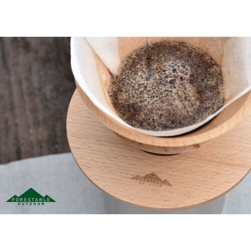 コーヒードリッパー 木製 アウトドア
