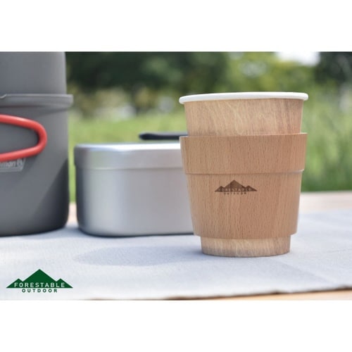 カップホルダー 木製 アウトドア Mサイズ