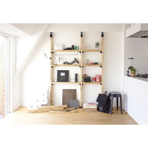 シェルフサポート 棚受 マットブラック