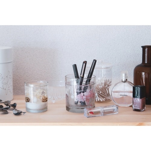 キャンドルホルダー ジェル ハーバリウム ピンク