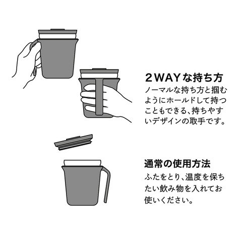 ステンレスタンブラー フタ付き ピンク×ベージュ