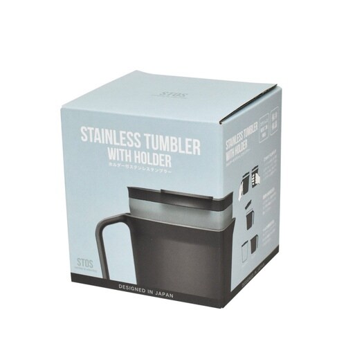 ステンレスタンブラースカイブルー×チャコールグレー