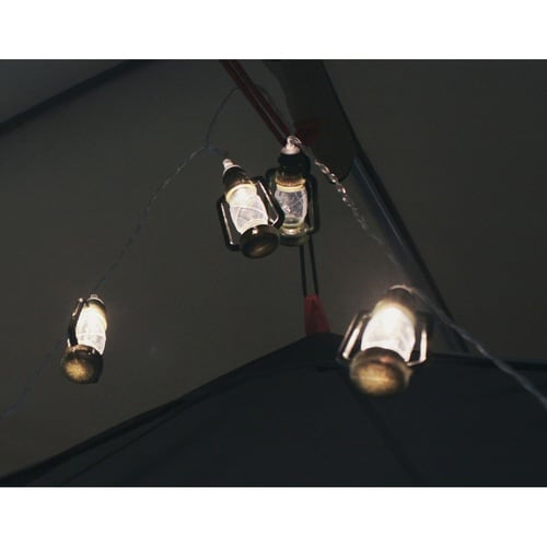 アウトドア ライト 20球 LED カーキ