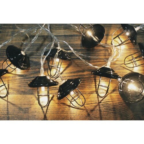 アウトドア ライト 10球 LED ブラック