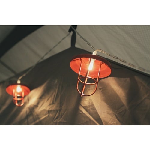 アウトドア ライト 10球 LED レッド