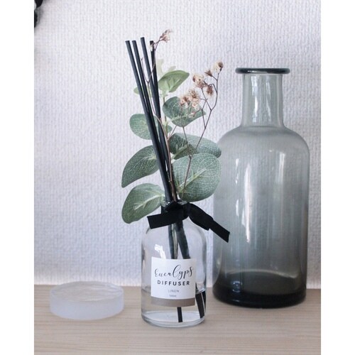 ディフューザー スティック 花 植物 リネン