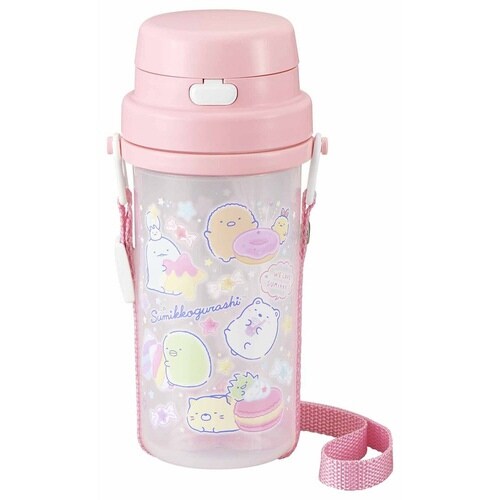 水筒 キッズ ストロー プラスチック 370ml