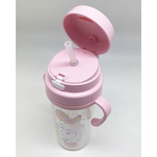 水筒 キッズ ストロー プラスチック 370ml