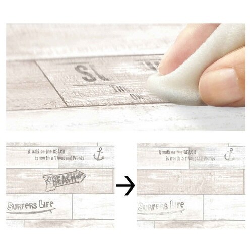 壁紙 はがせる シール レンガ スタンプ