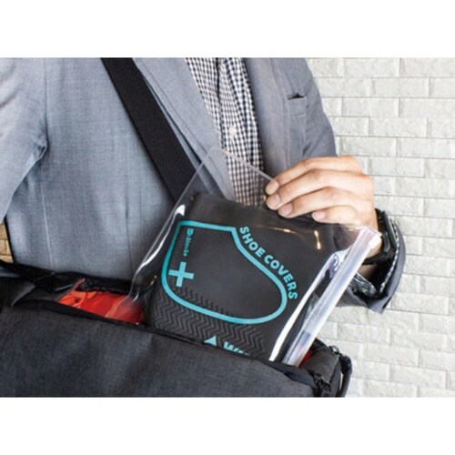 シューズカバー Lサイズ チャコールブラック