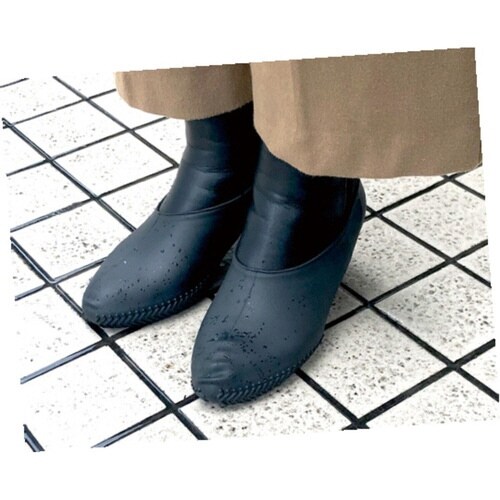 シューズカバー ヒール靴用 チャコールブラック