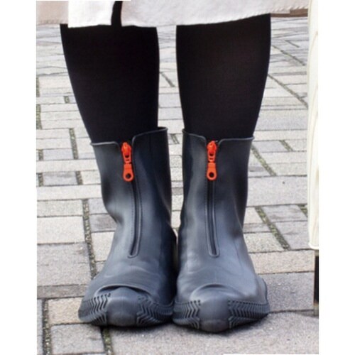 シューズカバー Lサイズ チャコールブラック