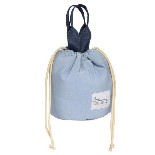 ランチバッグ 保冷 310 巾着袋 ブルー