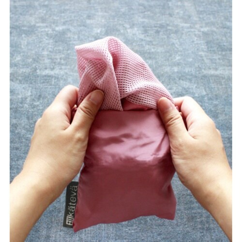 エコバッグ メッシュ生地 洗濯 可 ピンク