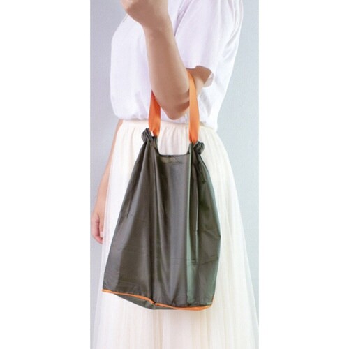 エコバッグ 3way 折りたたみ マチ広 カーキ