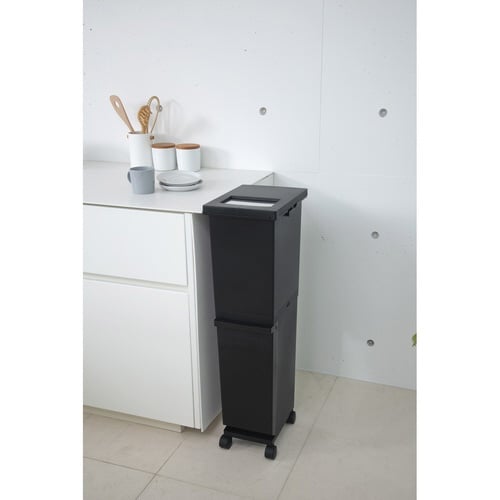 ゴミ箱 36L 2段 ユニード 4分別 ブラック