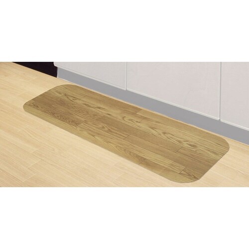 キッチンマット 180cm ライトブラウン