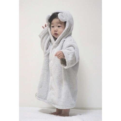 ベビーポンチョ ココチエナ ココポンチョ グレー