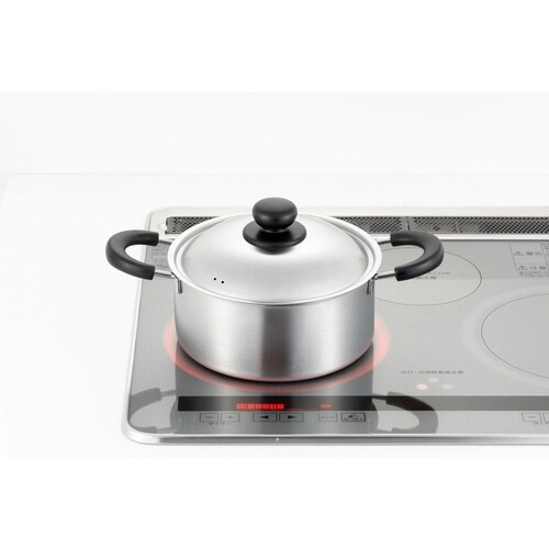 両手鍋 20cm IH対応 蓋付き COOK