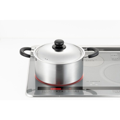 両手鍋 22cm IH対応 蓋付き COOK