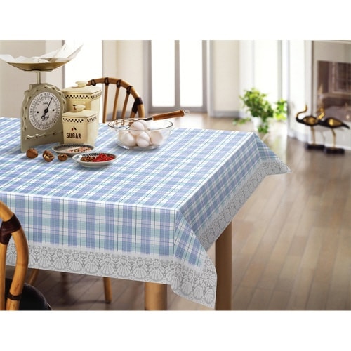 テーブルクロス 130×170cm ブルー