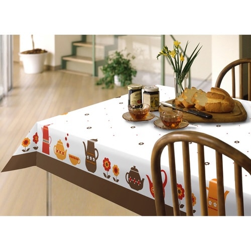 テーブルクロス 120×150cm ブラウン