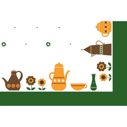 テーブルクロス 120×150cm グリーン