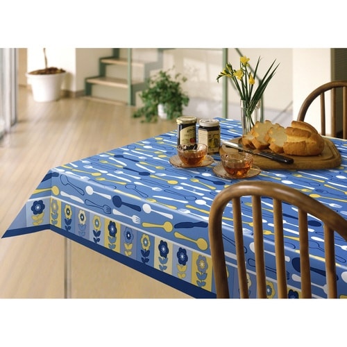 テーブルクロス 120×150cm ブルー